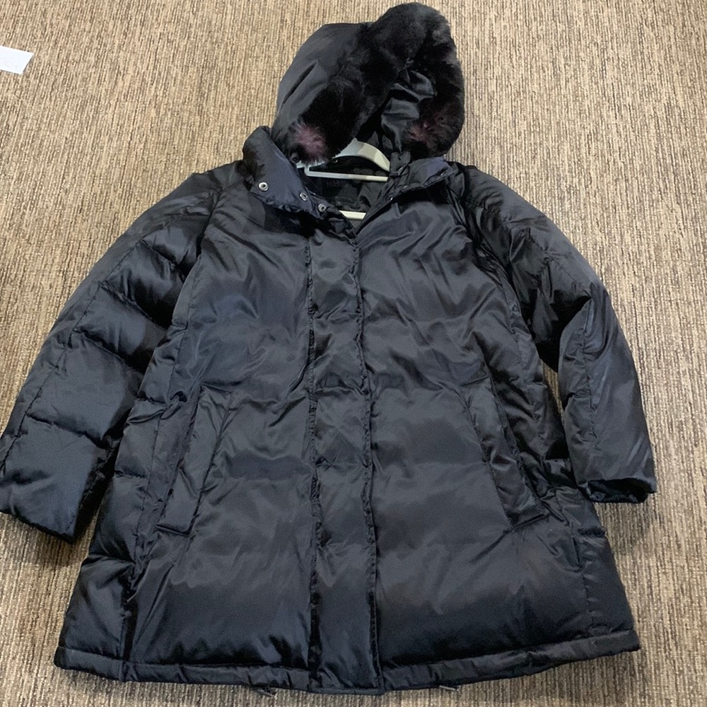 HILARY RADLEY long down puffer jacket Medium